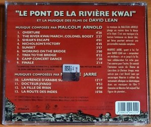 LE PONT DE LA RIVIERE KWAI SOUNDTRACK / MALCOLM ARNOLD, MAURICE JARRE (2012) - CD 2.EL