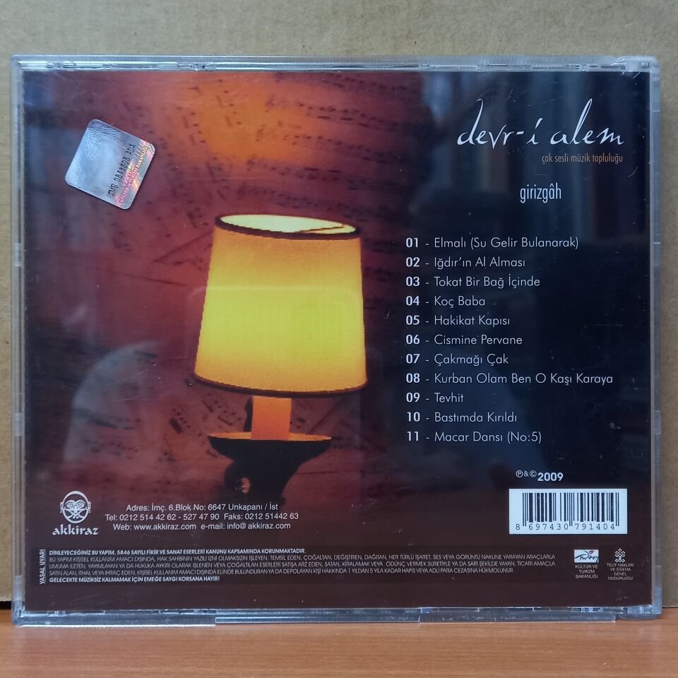 DEVR-İ ALEM - GİRİZGAH (2009) - CD 2.EL