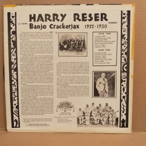 HARRY RESER - BANJO CRACKERJAX 1922-1930 (1975) - LP 2.EL PLAK