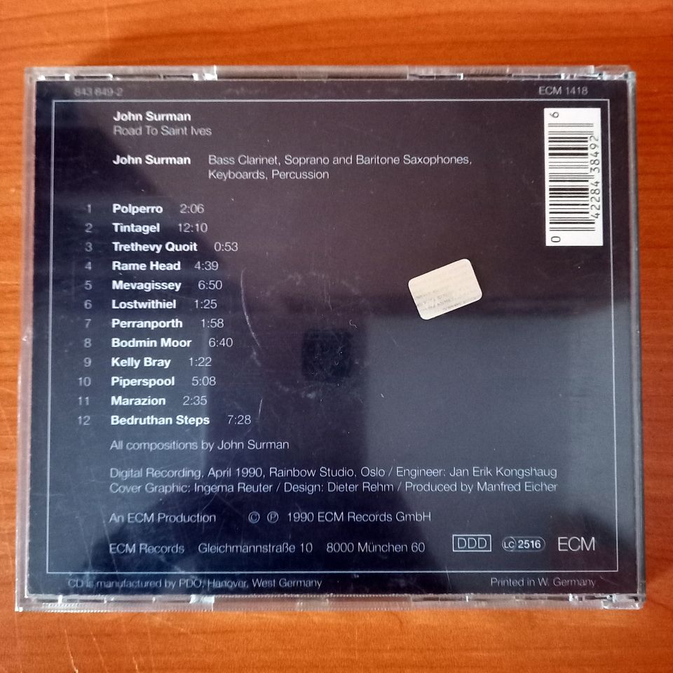 JOHN SURMAN – ROAD TO SAINT IVES (1990) - CD 2.EL