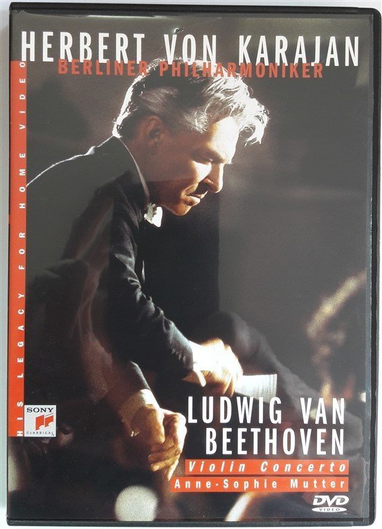 BEETHOVEN: VIOLIN CONCERTO - ANNE-SOPHIE MUTTER - BERLINER PHILHARMONIKER - HERBERT VON KARAJAN - DVD 2.EL
