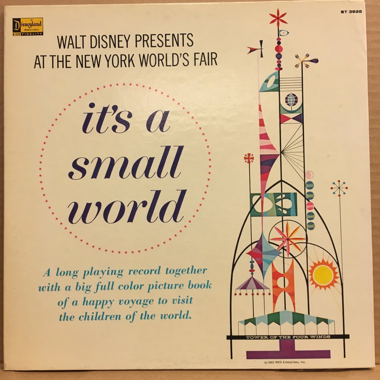 WALT DISNEY, IT'S A SMALL WORLD WINSTON HIBLER 2.EL PLAK