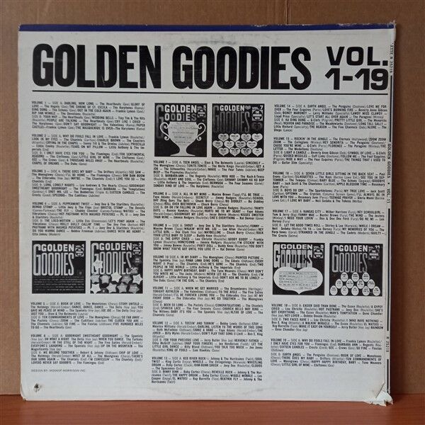 GOLDEN GOODIES - VOL. 11 / FOUR SEASONS, CHANTELS, ELDORADOS, THE WILLOWS, THE PASTELS, FIVE SATINS (1969) - LP 2.EL PLAK