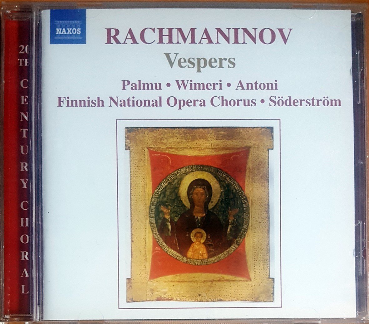 RACHMANINOV - VESPERS / PALMU, WIMERI, ANTONI, FINNISH NATIONAL OPERA CHORUS, SODERSTROM (2004) NAXOS CD 2.EL