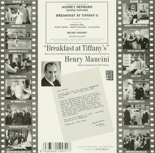 HENRY MANCINI – BREAKFAST AT TIFFANY'S (2017) - CD DIGIPACK SIFIR