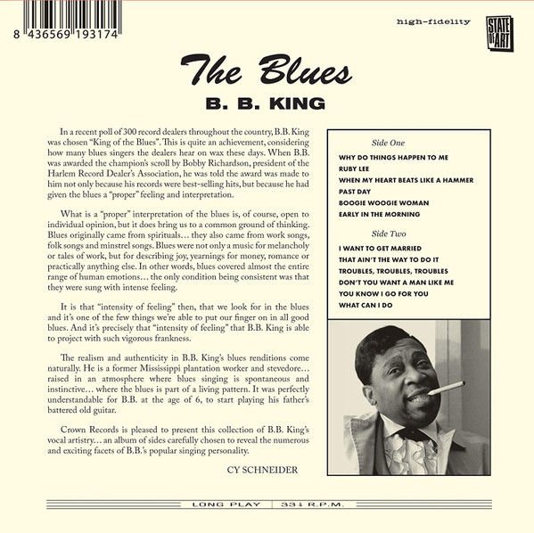 B.B. KING – THE BLUES (2018) - CD DIGIPACK SIFIR