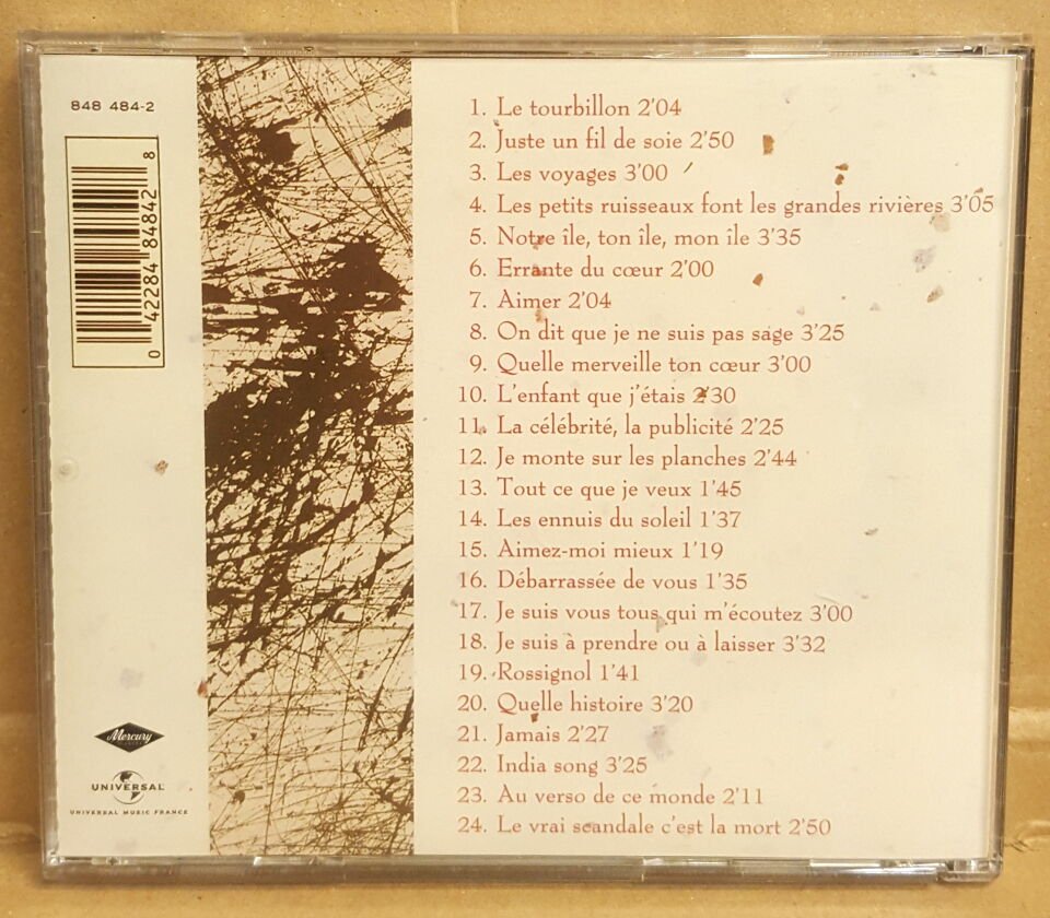JEANNE MOREAU - LE TOURBILLON (1991) - CD COMPILATION 2.EL