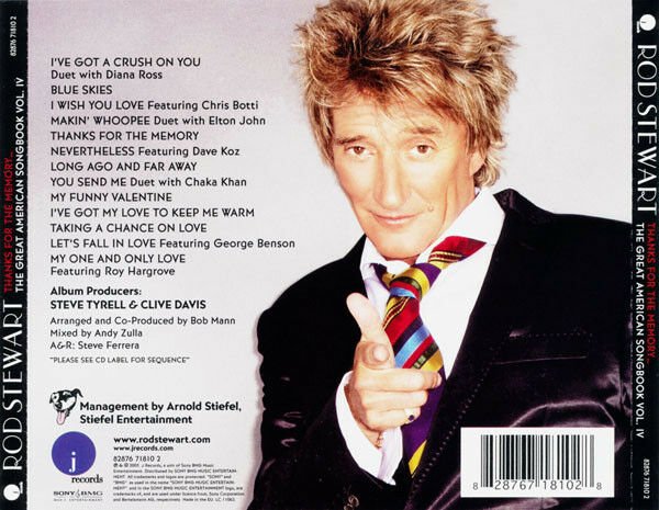 ROD STEWART – THANKS FOR THE MEMORY... THE GREAT AMERICAN SONGBOOK VOLUME IV (2005) - CD 2.EL
