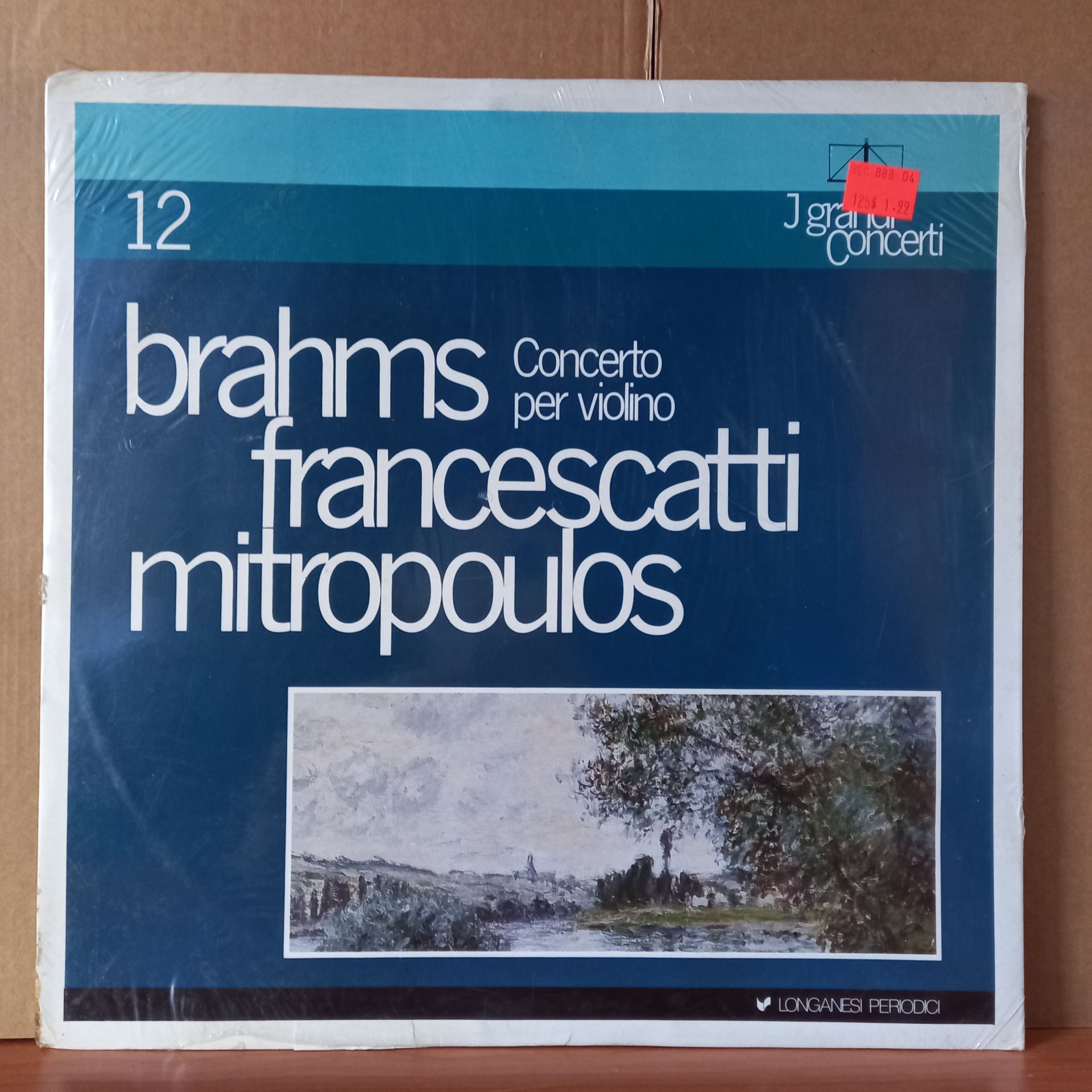 BRAHMS: CONCERTO PER VIOLINO / FRANCESCATTI, MITROPOULOS (1982) - LP DÖNEM BASKISI SIFIR PLAK
