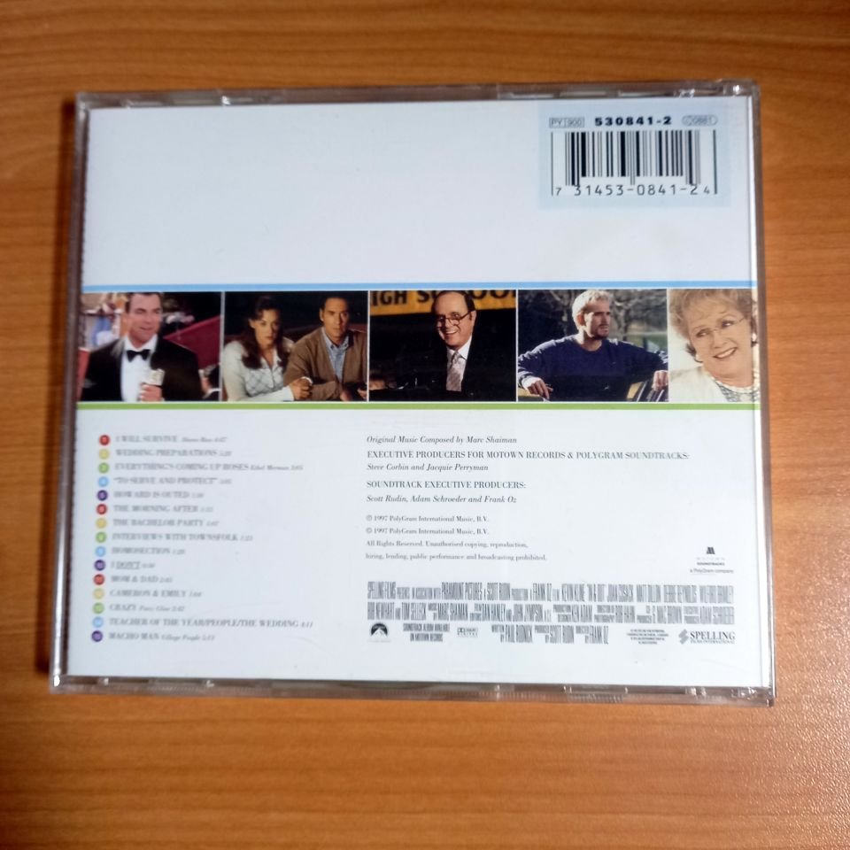 IN & OUT / SELECTIONS FROM THE MOTION PICTURE SOUNDTRACK / KEVIN KLINE, DIANA ROSS, ETHEL MERMAN, PATSY CLINE, VILLAGE PEOPLE (1997) - CD 2.EL