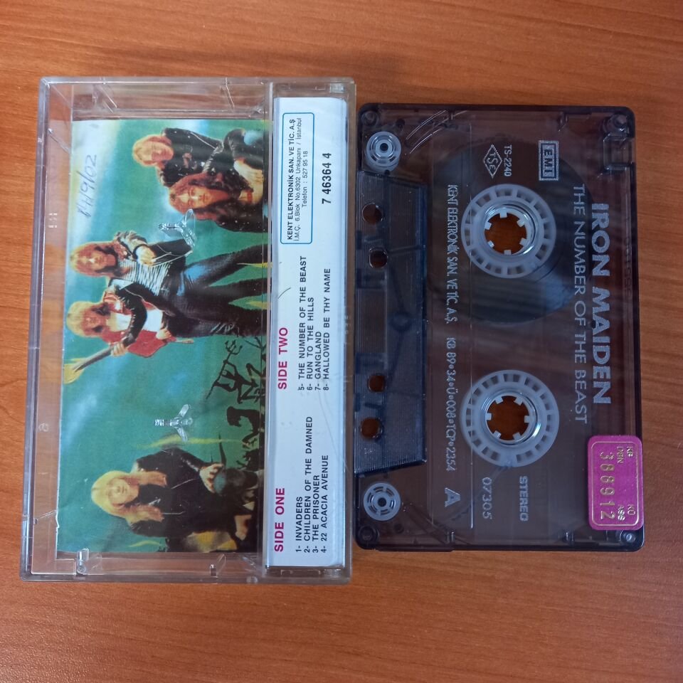 IRON MAIDEN - THE NUMBER OF THE BEAST (1989) - KASET 2.EL