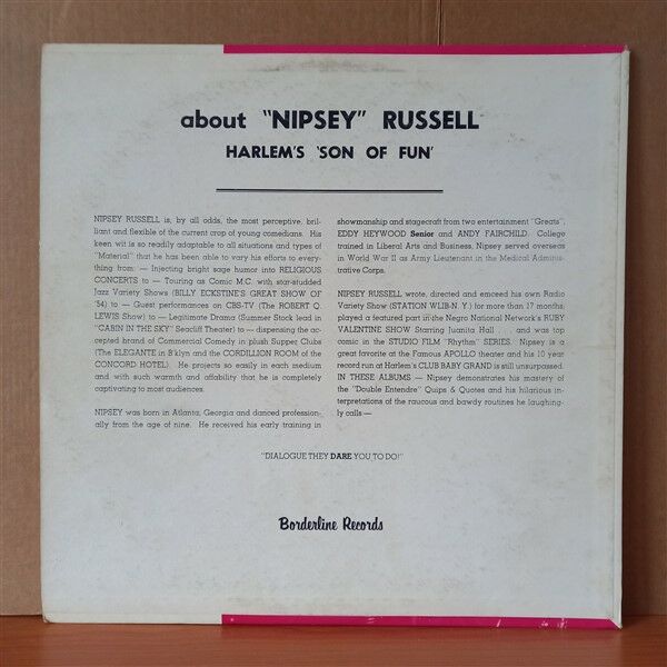 NIPSEY RUSSELL – HARLEM'S ''SON OF FUN'' - LP 2.EL PLAK