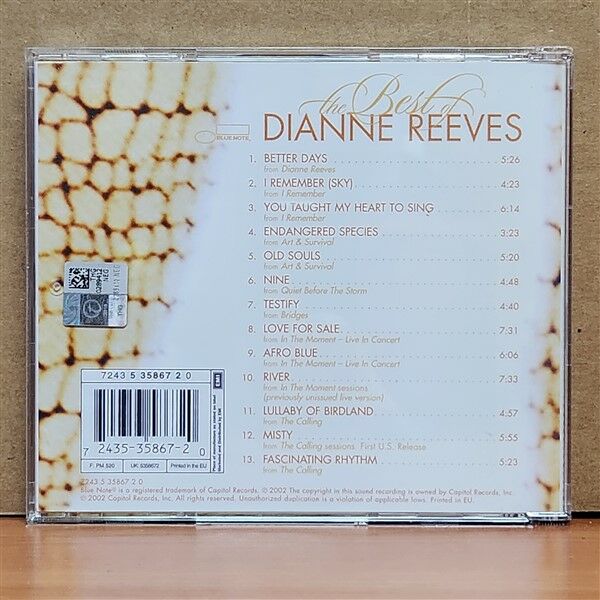 DIANNE REEVES – THE BEST OF DIANNE REEVES (2002) - CD 2.EL