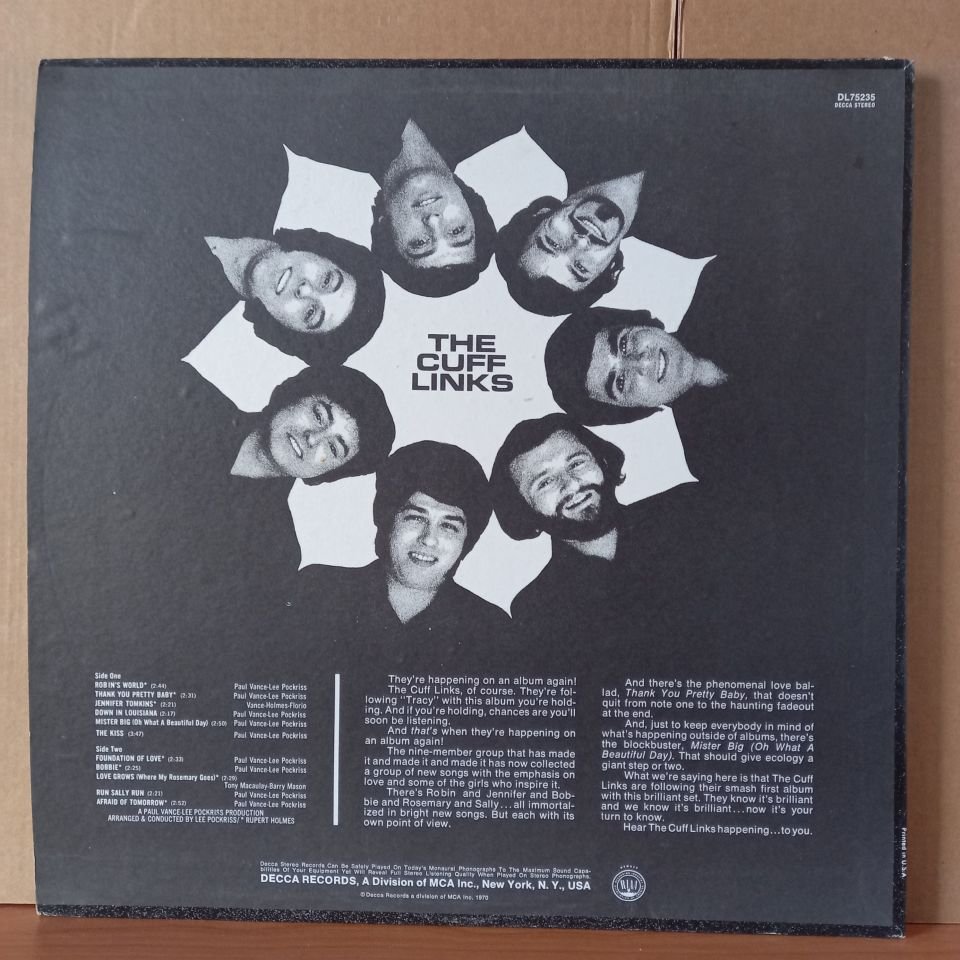 THE CUFF LINKS – THE CUFF LINKS (1970) - LP 2.EL PLAK