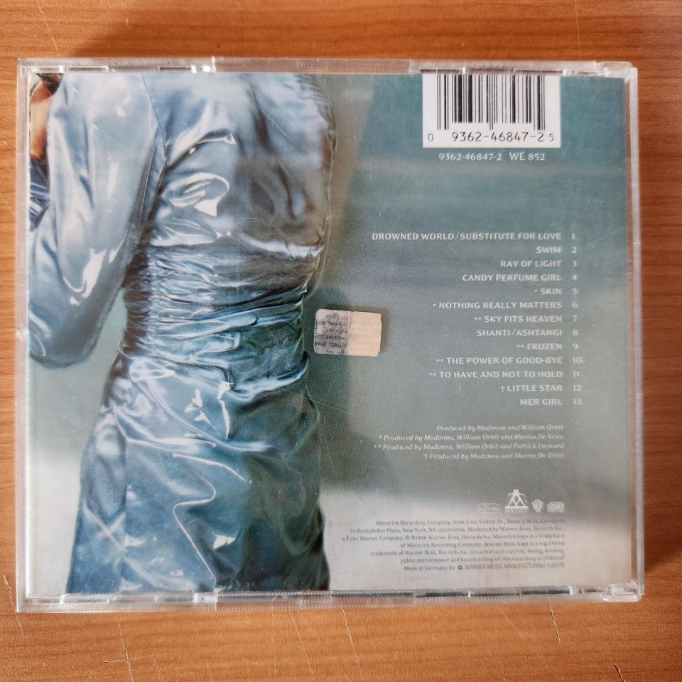MADONNA – RAY OF LIGHT (1998) - CD 2.EL
