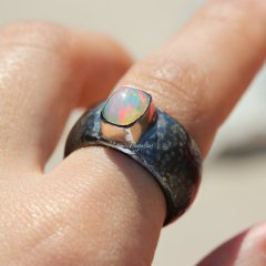 Valens Serisi Opal Doğaltaşlı Gümüş Yüzük