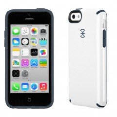 Speck CandyShell Sert iPhone 5c Kılıfı (Beyaz, Kömür Grisi)