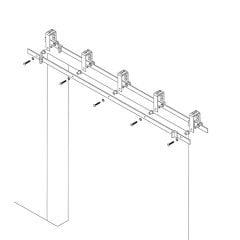 Baston Modeli (Çift Kapak/Gardrop Sistemi) Sürgü Mekanizması