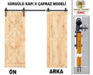 ÇAPRAZ MODEL KÖKNAR KAYAR KAPI