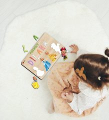 BK Toys Çocuklara Özel Prenses Konseptli Ahşap Eğitici Yapboz Puzzle