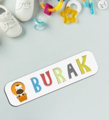 BK Toys Çocuklara Özel İsimli Figürlü Ahşap Eğitici Yapboz Puzzle-6