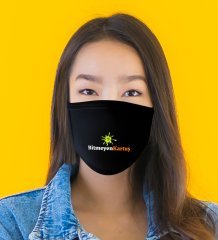 Kişiye Özel Logolu 50 Adet Yıkanabilir Siyah Maske