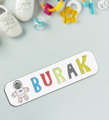 BK Toys Çocuklara Özel İsimli Fotoğraflı Astronot Ahşap Eğitici Yapboz Puzzle