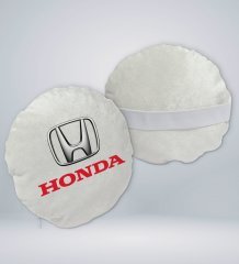 BK Gift Honda Tasarımlı Yuvarlak Araç Koltuk Yastığı-1