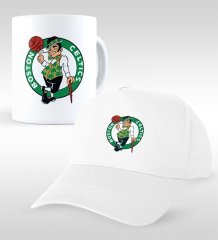 NBA Boston Celtics Beyaz Kupa ve Şapka Seti