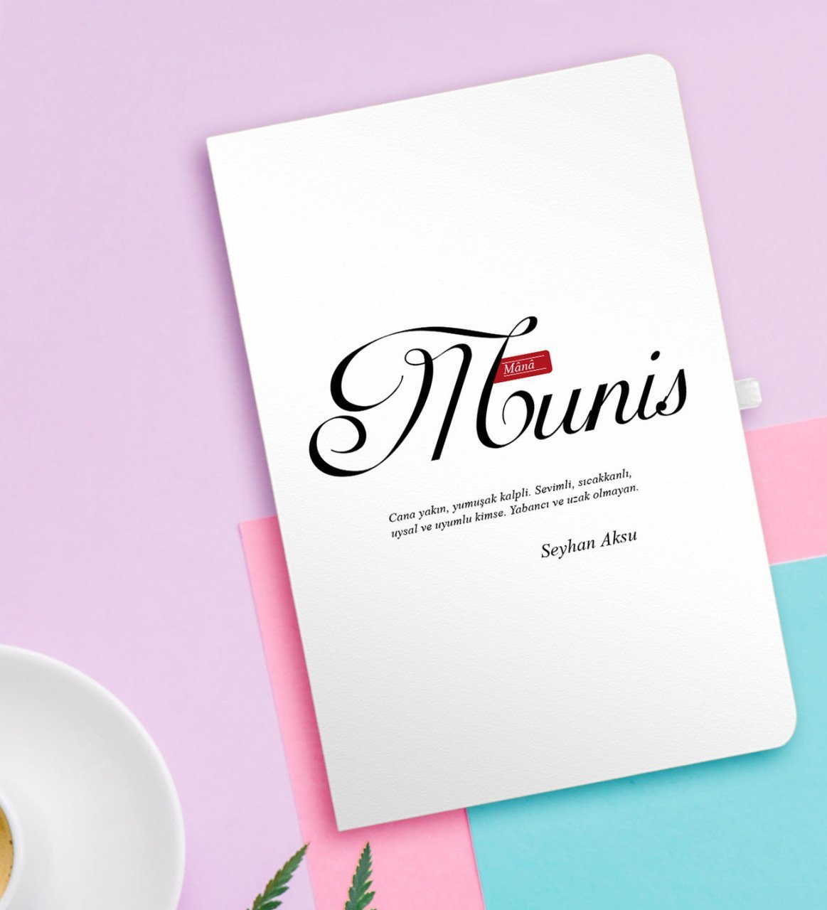 Kişiye Özel Mânâ Munis Beyaz Defter