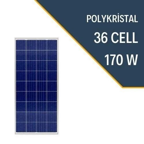 170W POLİKRİSTAL GÜNEŞ PANELİ