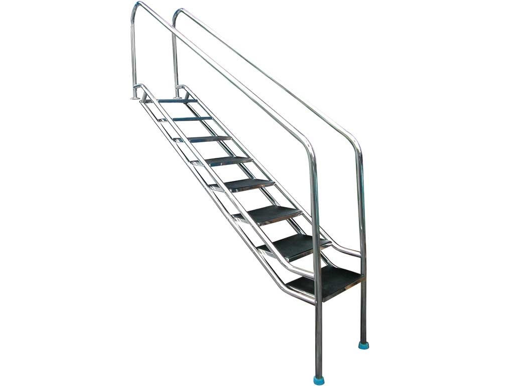 Eğimli İniş Merdiveni 304 Model Havuz Merdiveni