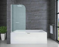 Shower Joy 130 cm 1 Sabit Küvet Üzeri Yarım Kanat Kabin