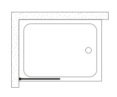 Shower Joy 130 cm 1 Sabit Küvet Üzeri Yarım Kanat Kabin