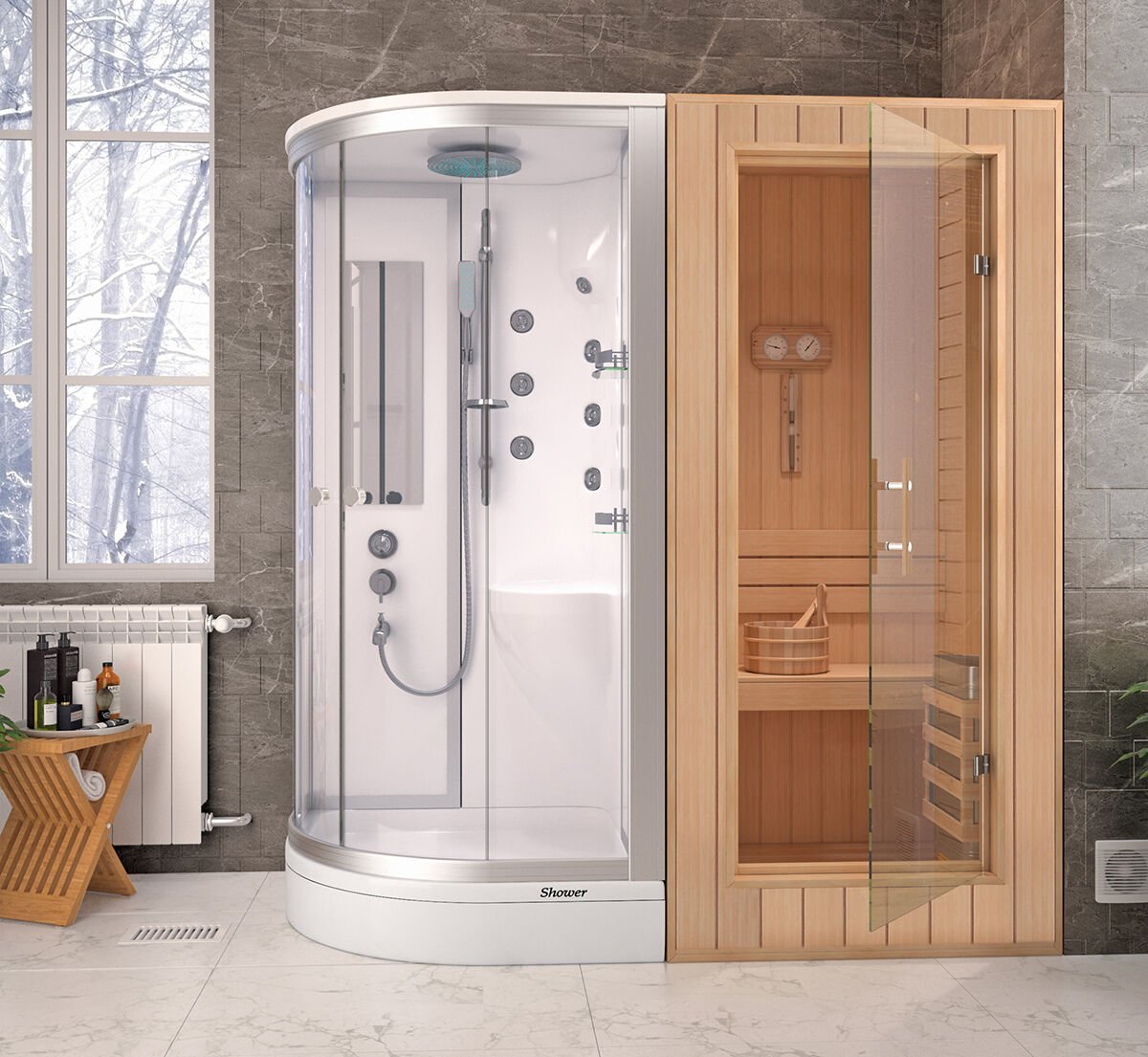 Shower Rosalie Sauna + Kompakt