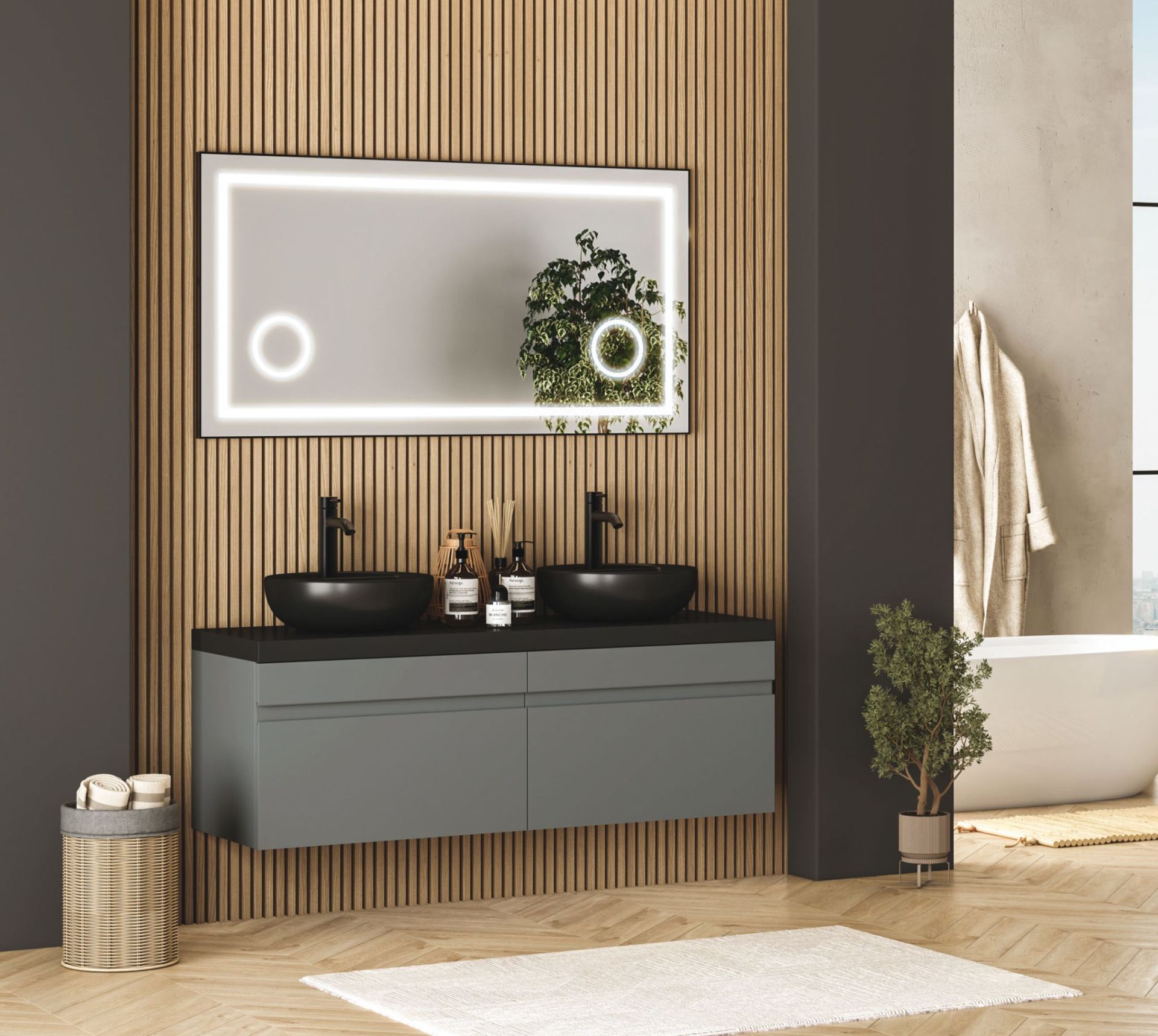 Fym Luxess 140 cm Banyo Dolabı