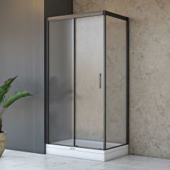 Shower Vega 90x110 1 Sabit 1 Kayar Yan Panelli Duş Kabini