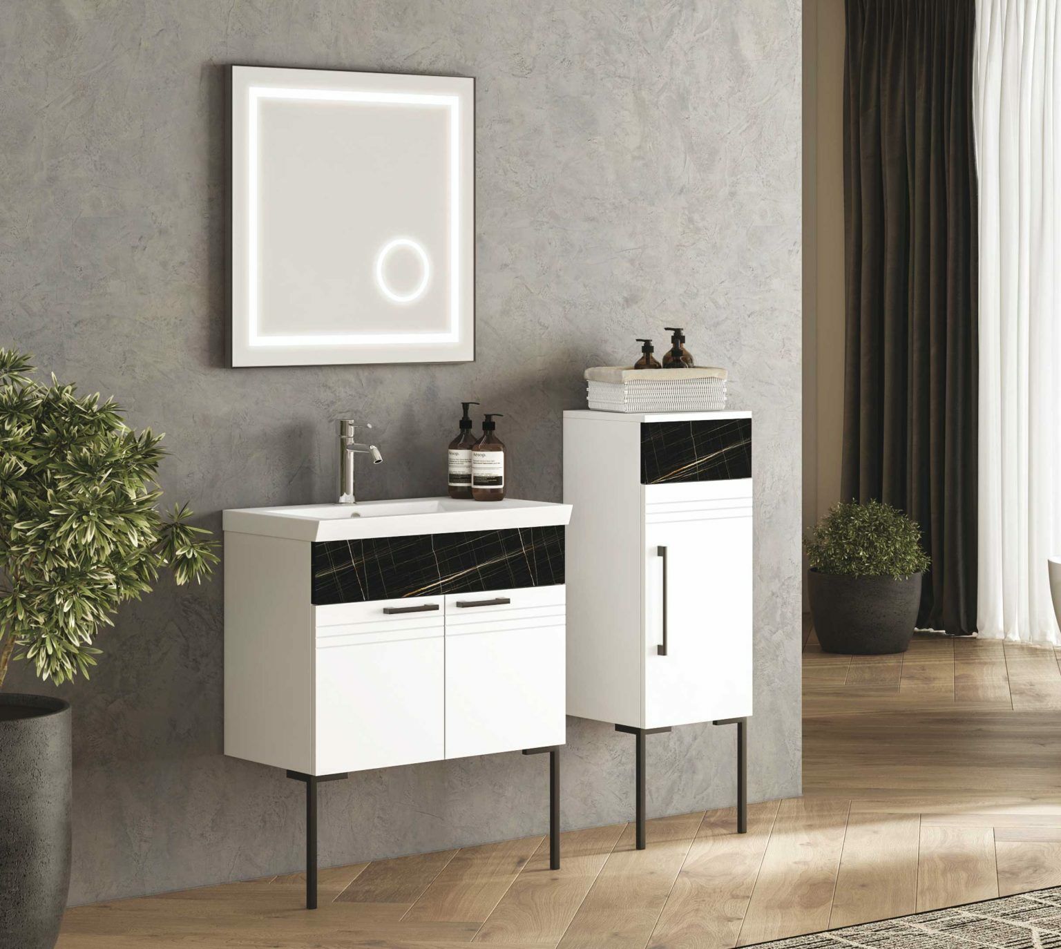 Fym Lotus 70 cm Banyo Dolabı