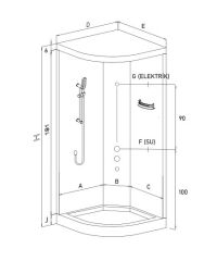 Shower Soft Oval Kompakt Sistem