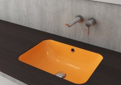 Bocchi | Scala Tezgah Altı Lavabo 55x41 cm Parlak Mandalina Sarı