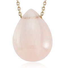 Pırlanta Pembe Quartz Kolye