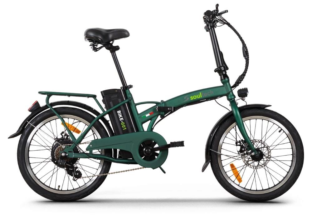 Soultech BIKE-001 Elektrikli Katlanır Bisiklet Yeşil