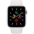 Apple Watch Seri 5 44mm GPS Silver Alüminyum Kasa ve Beyaz Spor Kordon