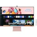 Samsung M8 LS32BM80PUUXUF 32'' UHD (Type-C, Wifi, Bluetooth) Dahili Kameralı Yükseklik Ayarlı Smart Monitor (Gün Batımı Pembesi)