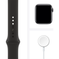Apple Watch Seri 6 44mm GPS Space Gray Alüminyum Kasa ve Siyah Spor Kordon M00H3TU/A