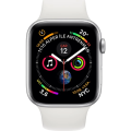 Apple Watch Seri 4 44mm GPS Gümüş Rengi Alüminyum Kasa ve Beyaz Spor
