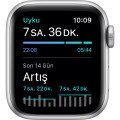 Apple Watch SE 40mm GPS Silver Alüminyum Kasa ve Beyaz Spor Kordon (Apple Türkiye Garantili)