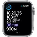 Apple Watch Seri 6 40mm GPS Silver Alüminyum Kasa ve Beyaz Spor Kordon