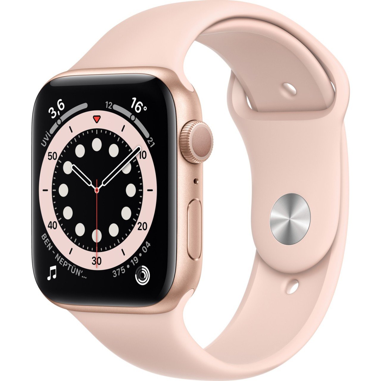 Apple Watch Seri 6 40mm GPS Gold Alüminyum Kasa ve Pembe Kordon