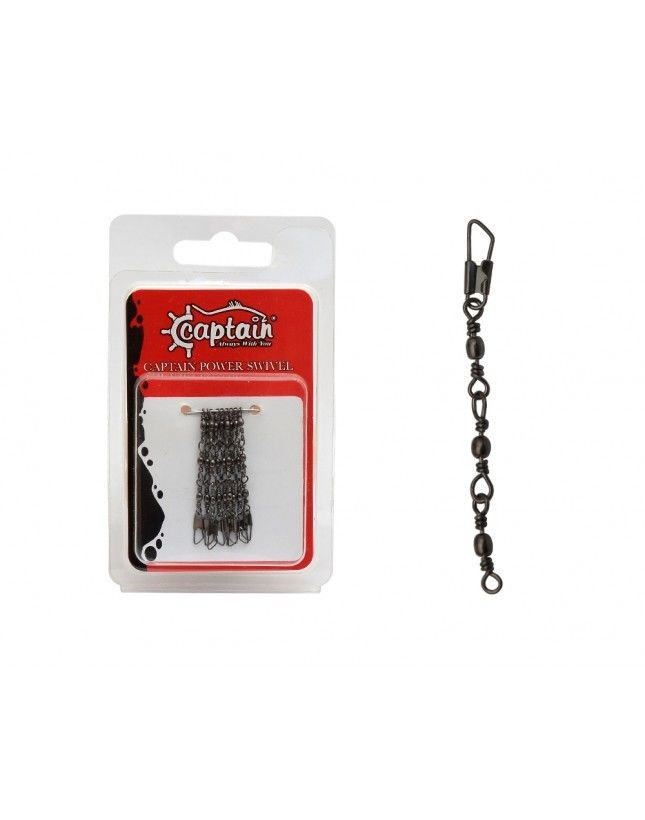 Captain 5095 3 Zincir Klips 5'li Paket Black Nikel